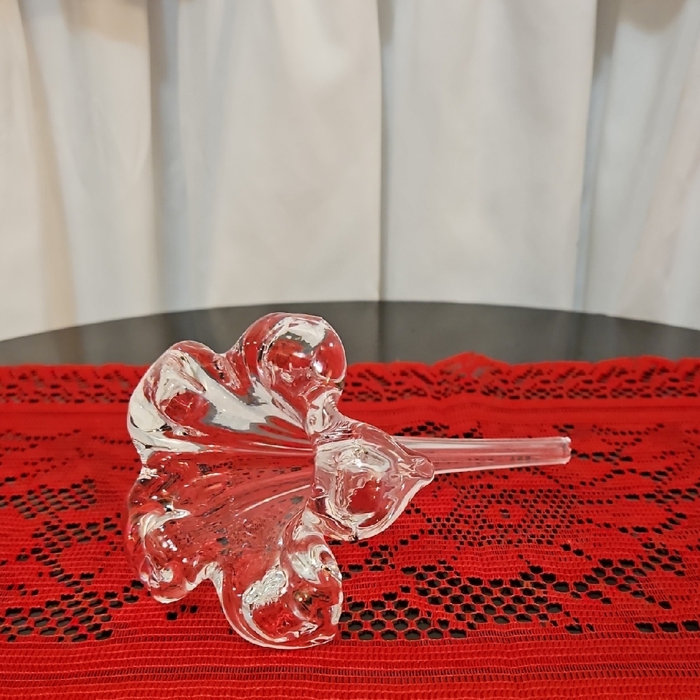 Elegant Clear Glass Flower Vase
